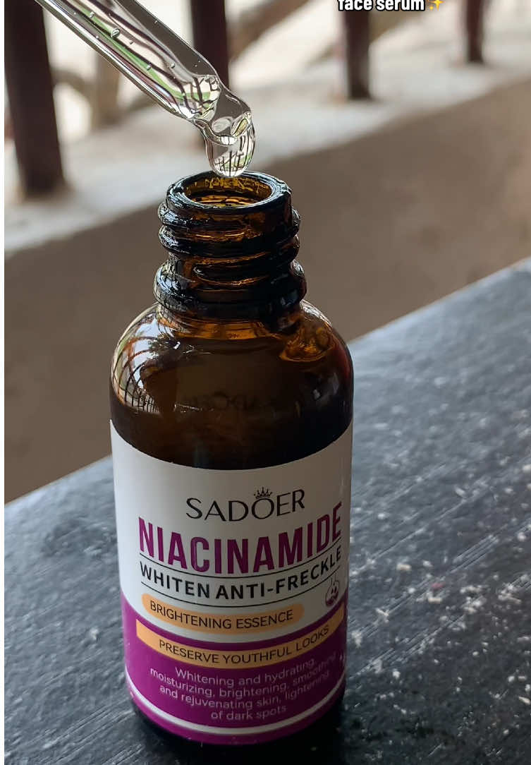 Sadoer Niacinamide face serum ✨ #sadoer #niacinamide #niacinamideserum #serum #faceserum #fyp #foryou #foryoupage #trending #viral #bestseller #tiktokbudol #tiktokfinds 