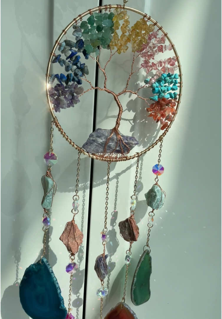 Colorful Tree Of Life Dream Catcher! #Colorful #Tree #Of #Life #Dream #Catcher #tiktokshopspringglowup #spotlightfinds #fyp #gift #cool #life #enjoylife #enjoy 