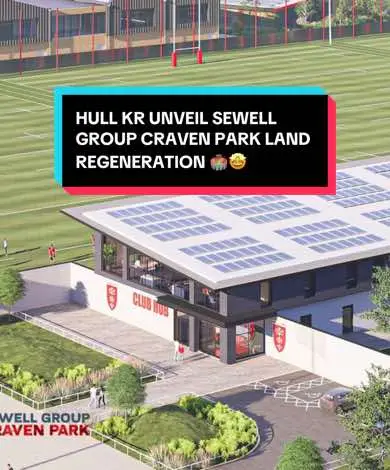 Hull KR are delighted to launch a major consultation exercise on its ambitious proposals to regenerate land surrounding Sewell Group Craven Park 🏟️🤝 The plans will be the most significant changes to the stadium footprint since its original completion in 1989 🏗️ If successful, the proposals would see significant investment into sport and leisure facilities, with the development of three training pitches, with one available for public use; new outdoor sporting facilities and the rejuvenation of the Waudby Centre 🤩 Read more at hullkr.co.uk/regeneration 📲