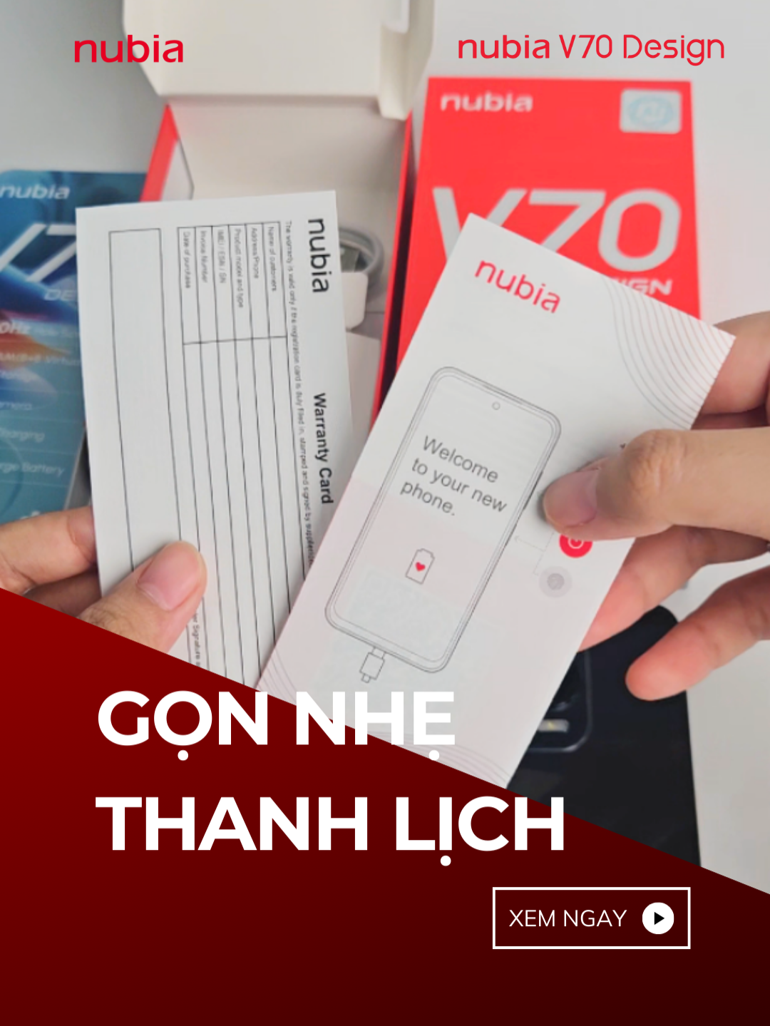 V70 Design | Gọn nhẹ thanh lịch #nubiavietnam #nubia #nubiav70design