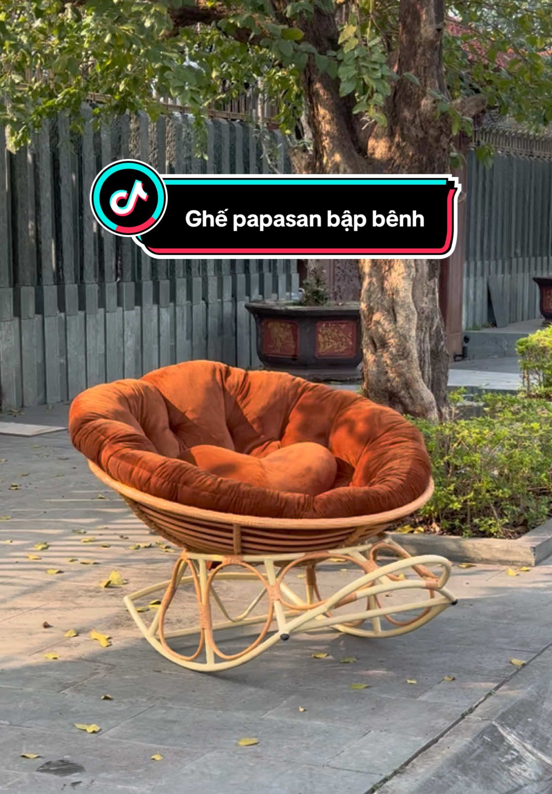Ghế papasan bập bênh ❤️#homedecor #ghebapbenh #papasan #xuhuong 
