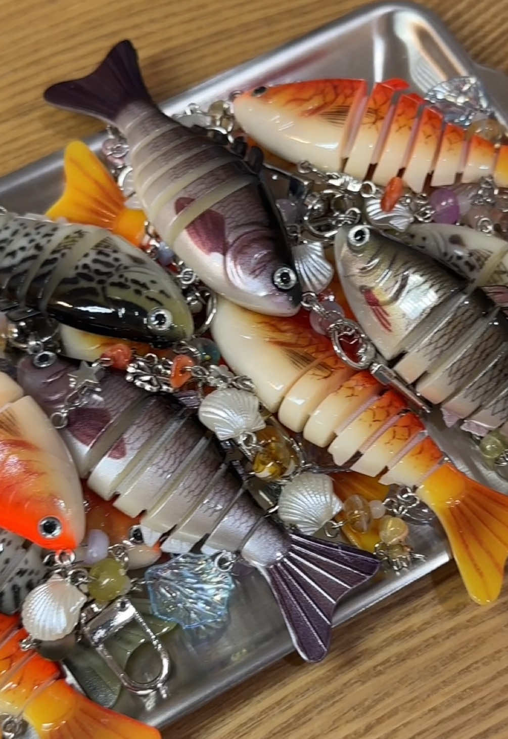 🫧🐟 #พวงกุญแจปลา #fishkeychain #พวงกุญแจเหยื่อปลอม #พวงกุญแจ #พวงกุญแจ ลูกปัด #พวงกุญแจห้อยกระเป๋า #ตกปลา #เลี้ยงปลา #แฮนด์เมค #handmade