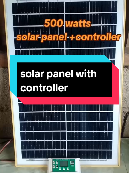 solar panel with controller #solarpanel #solarpower #trending #viral 