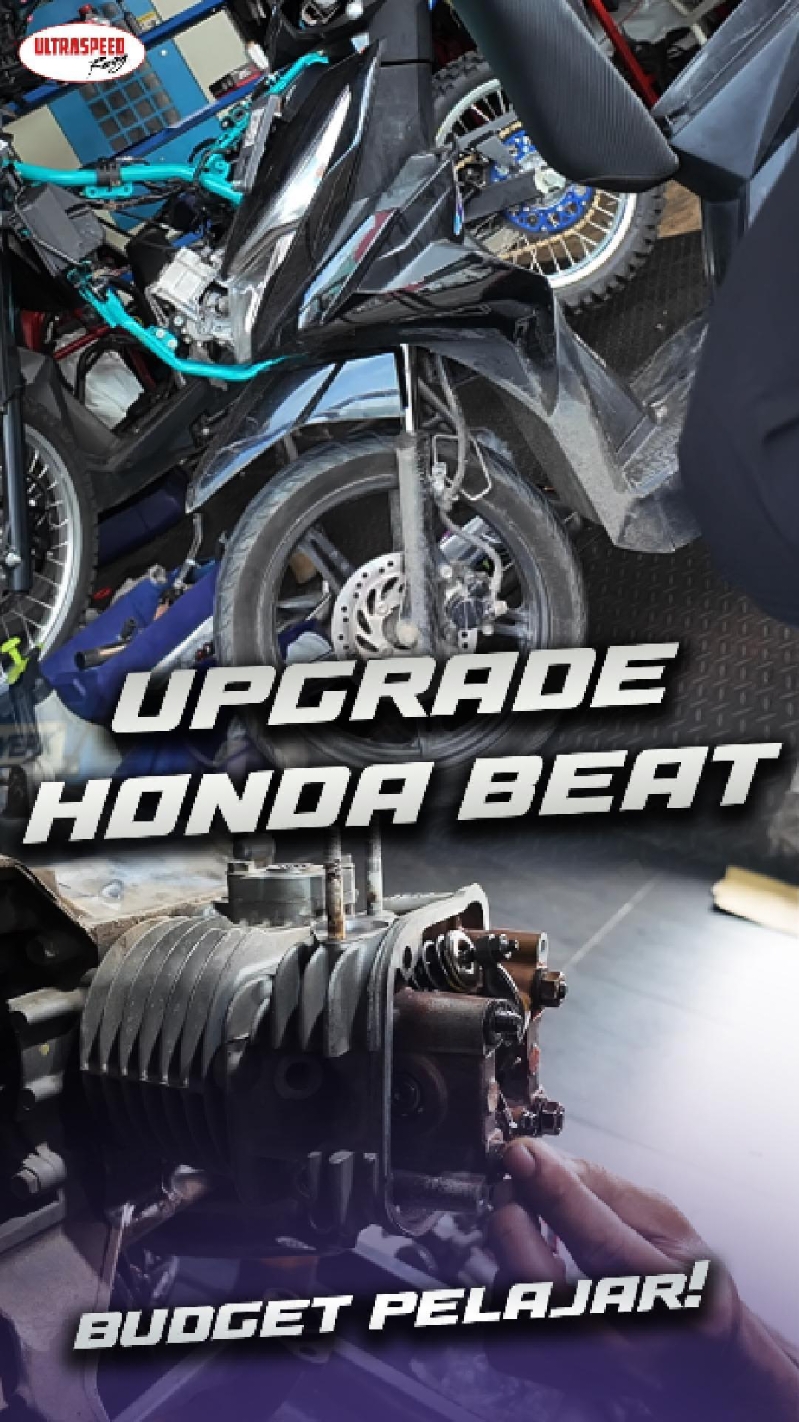 UPGRADE MESIN HONDA BEAT BUDGET PELAJAR! Tanpa Bore Up! #hondabeat #beatesp #boreup #bengkelmotor #mekaniktiktok 
