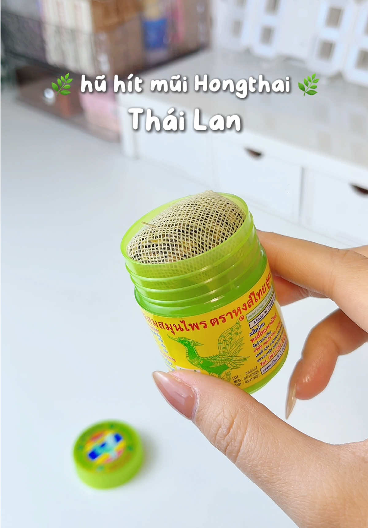 hũ hít mũi Hongthai Thái Lan 🌿🫧 #huhithongthai #huhitmuithailan #hongthai #thailand #unboxing #review #xuhuong #thaothichriviu #viral_video #fyp #muataitiktok 