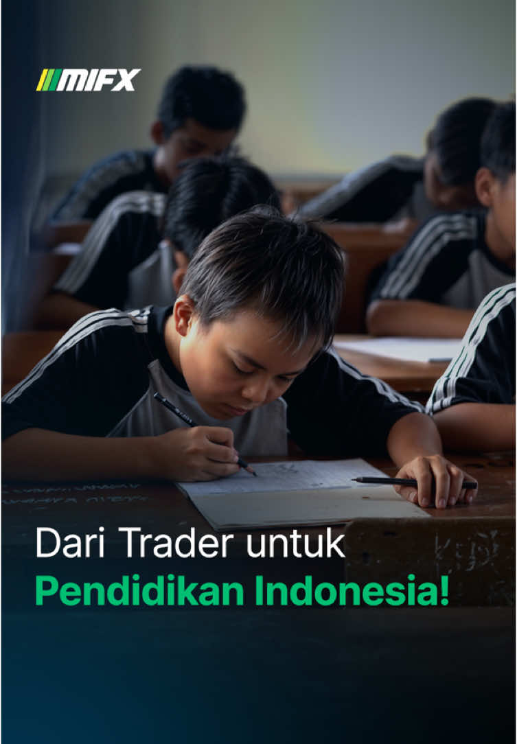 Banyak siswa di SMP PGRI Telukjambe, Karawang belajar dalam keterbatasan. Di bulan baik ini, MIFX berupaya membantu melakukan renovasi fasilitas sekolah, agar mereka bisa mewujudkan mimpi bersama. Kamu juga bisa berkontribusi! Buka Akun Live di MIFX, lakukan deposit pertama, dan MIFX akan menambahkan donasi tanpa memotong saldo trading kamu. Semakin banyak trader bergabung, semakin besar dampaknya! Yuk, jadi bagian dari perubahan! Buka Akun Live & deposit sekarang! #mifx #tradingforex 