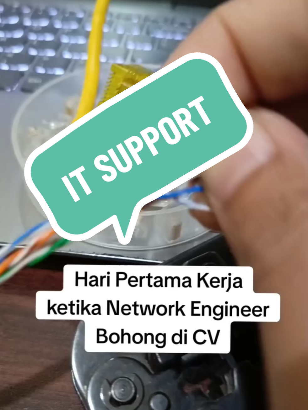 network Engineer gagal #itsupport #network #engineering 