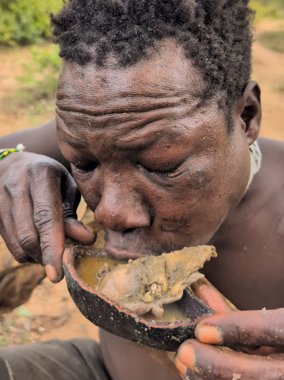 Wow,,😍It's so delicious meals hadzabe traditional #culture #traditinal #blacknutrition 