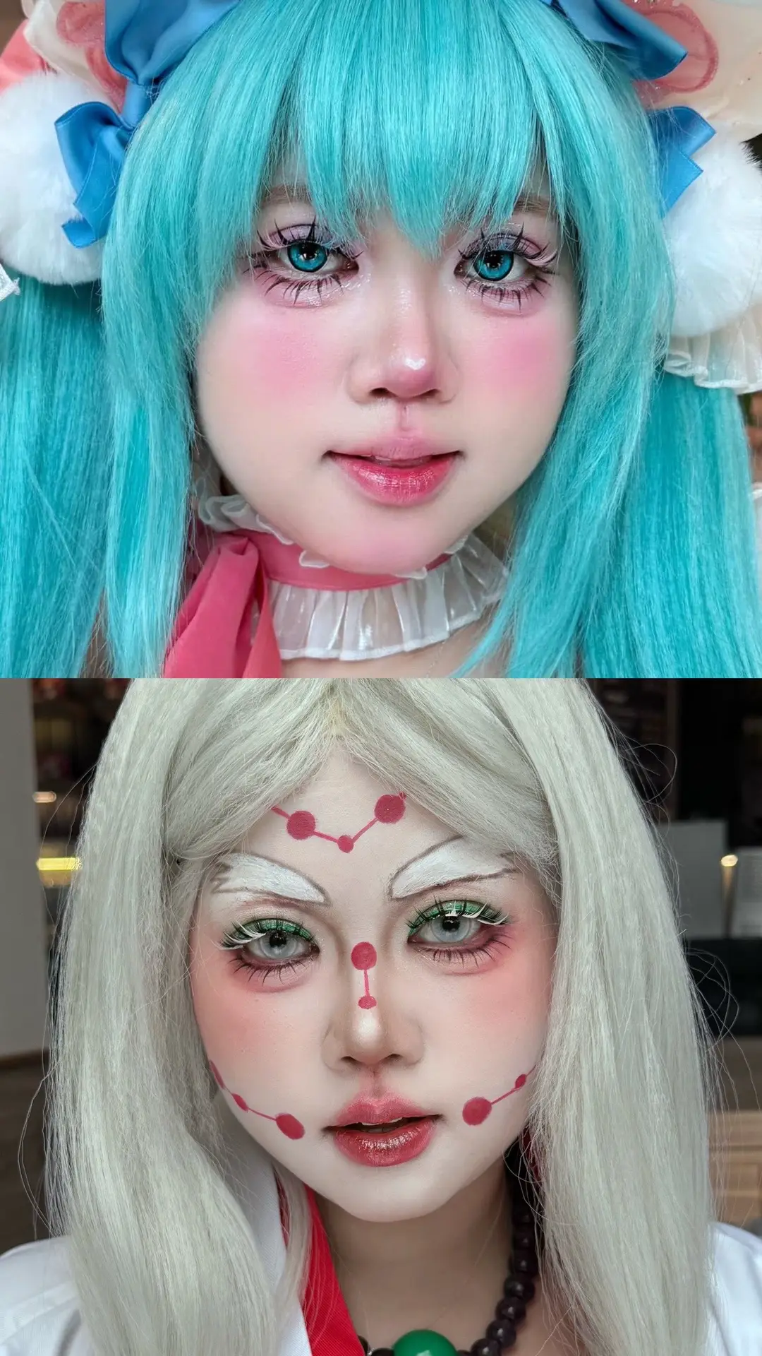 Cute có mà chiến cũng cóo #makeup #makeuplook #cosplay #viral #xuhuong #trend #cosplayer #makeupcosplay #douyin #miku #kimetsunoyaiba 