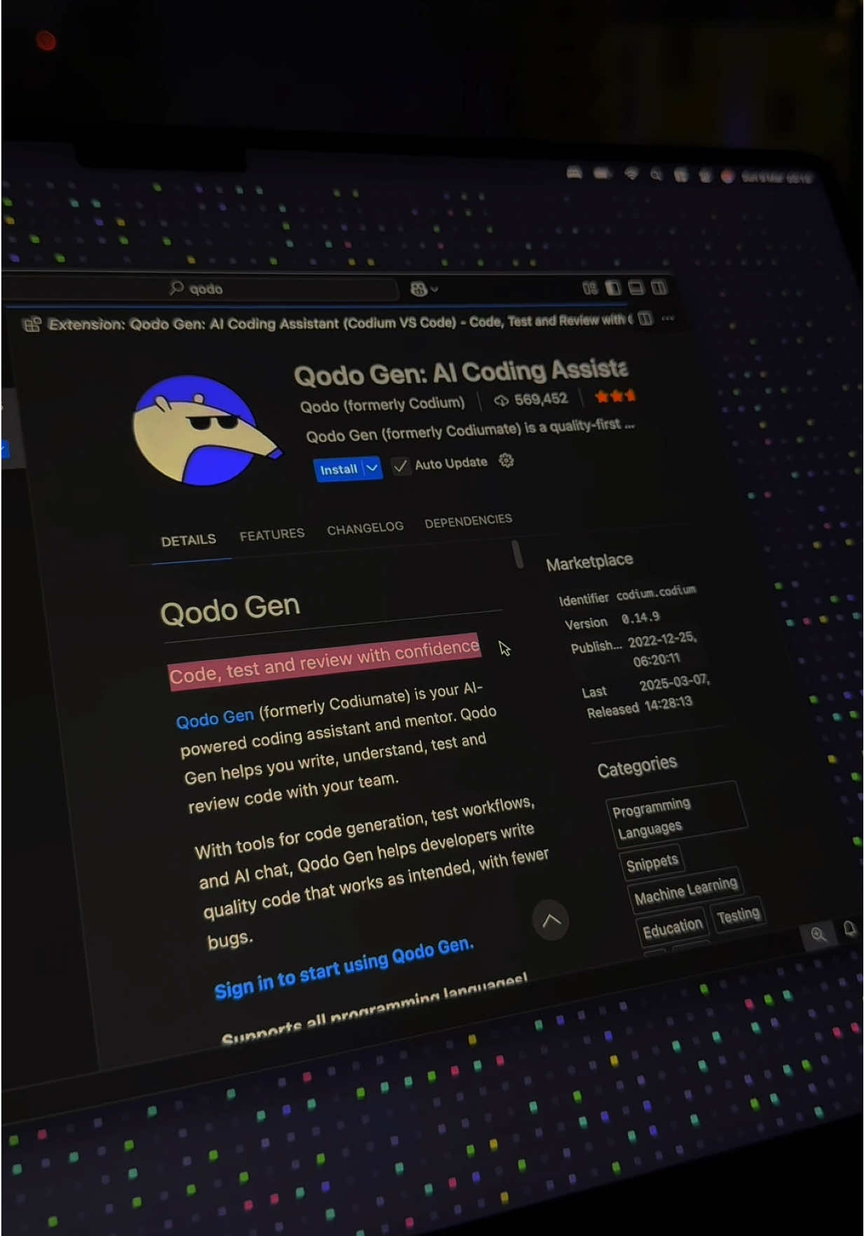 i love this extension!! it’s qodo gen, available on vs code and jetbrains! #programming #coding #tech #softwareengineer #computerscience #fyp 