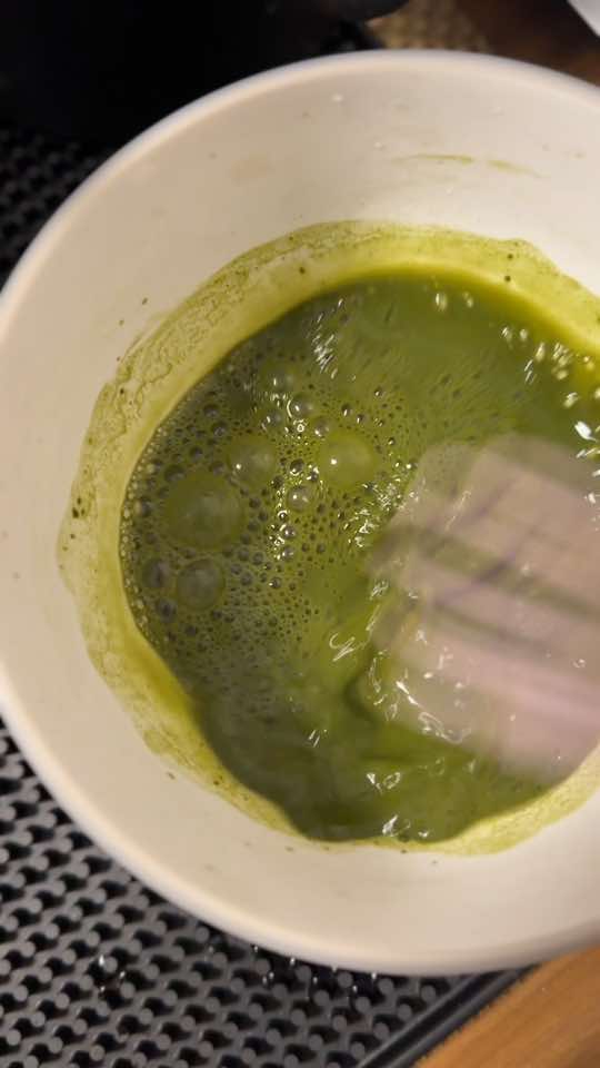 The best matcha for our small neighborhood cafe. :)  #matcha #matchapowder #matchalatte #matchalover #matchatok 