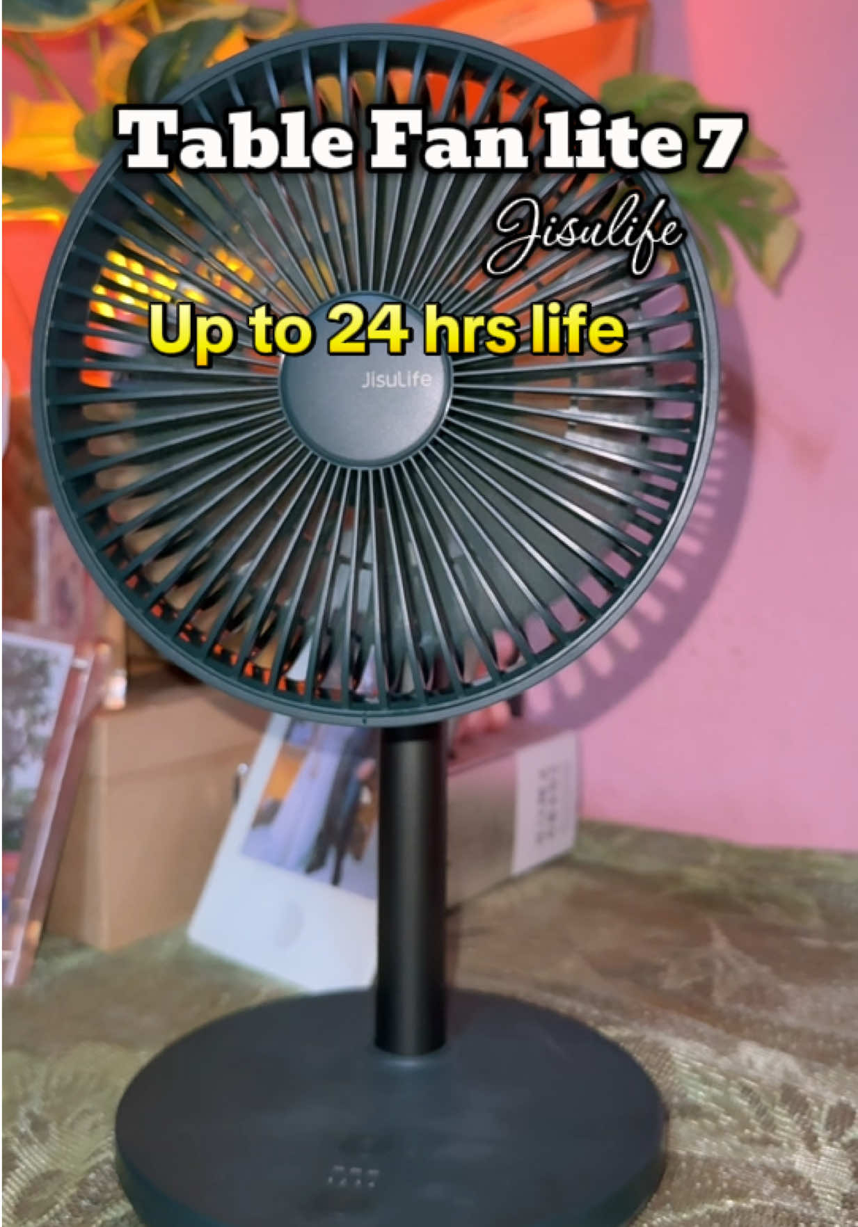 Ang galing nitong deskfan na to ninJisulife , pwede pa tong pahabain.!  #deskfan #jisulifelite7 #jisulifefan #tablefan 