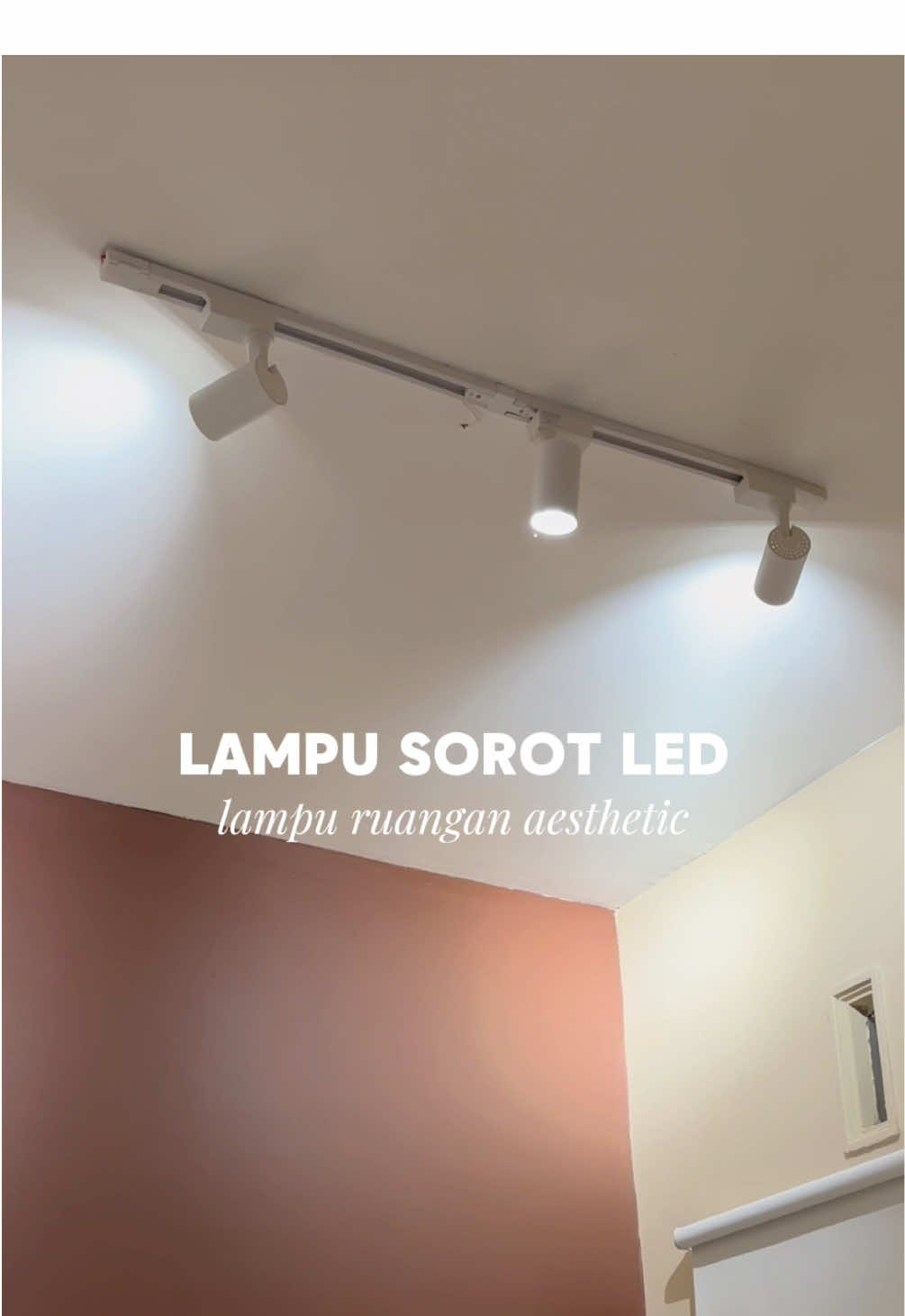 Spotlight track rell aesthetic✨ #lampusorot #spotlight #lampuspotlight #lampusorotled #lampucafe 