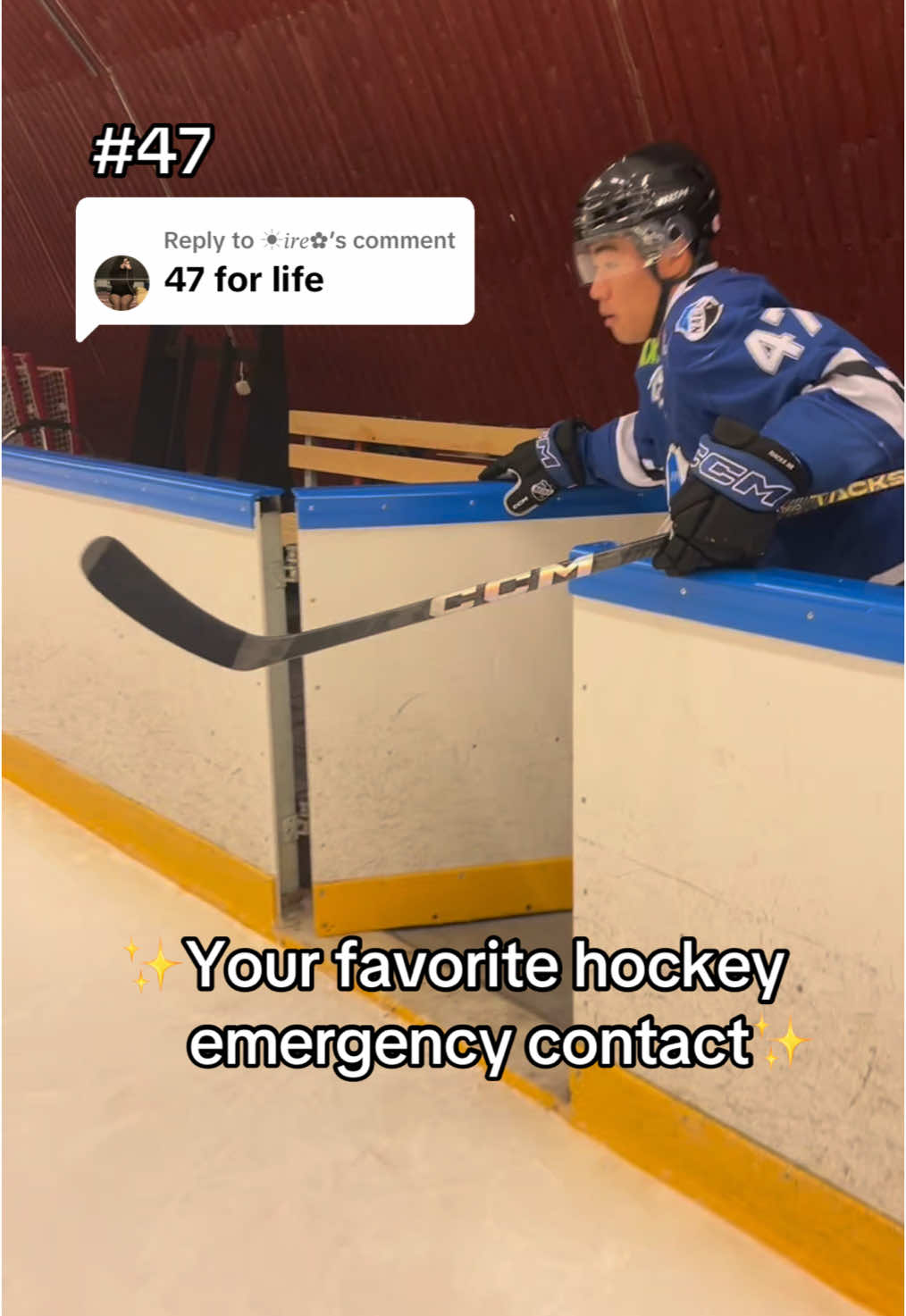 Replying to @☀︎︎𝑖𝑟𝑒✿︎ We seem to have a favorite hockey emergency contact #fypage #hockeypojkar #hockeyboys #hockeyplayers #emergencycontact 