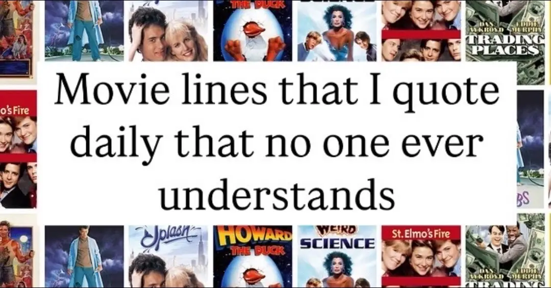 Movies I quote daily that no one ever gets #80smovies #90smovies #moviequotes #80sbaby90skid 