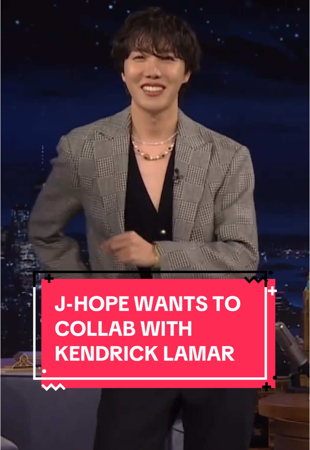 J-hope and Kendrick Lamar collab in 2025, let’s put it into the universe🙌😤 via fallontonight/IG