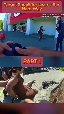 Target Shoplifter Learns the Hard Way - Part 1 #cops #copsoftiktok #copsontiktok #copstiktok #police #chase #copschase #foryou #fyp #usa 