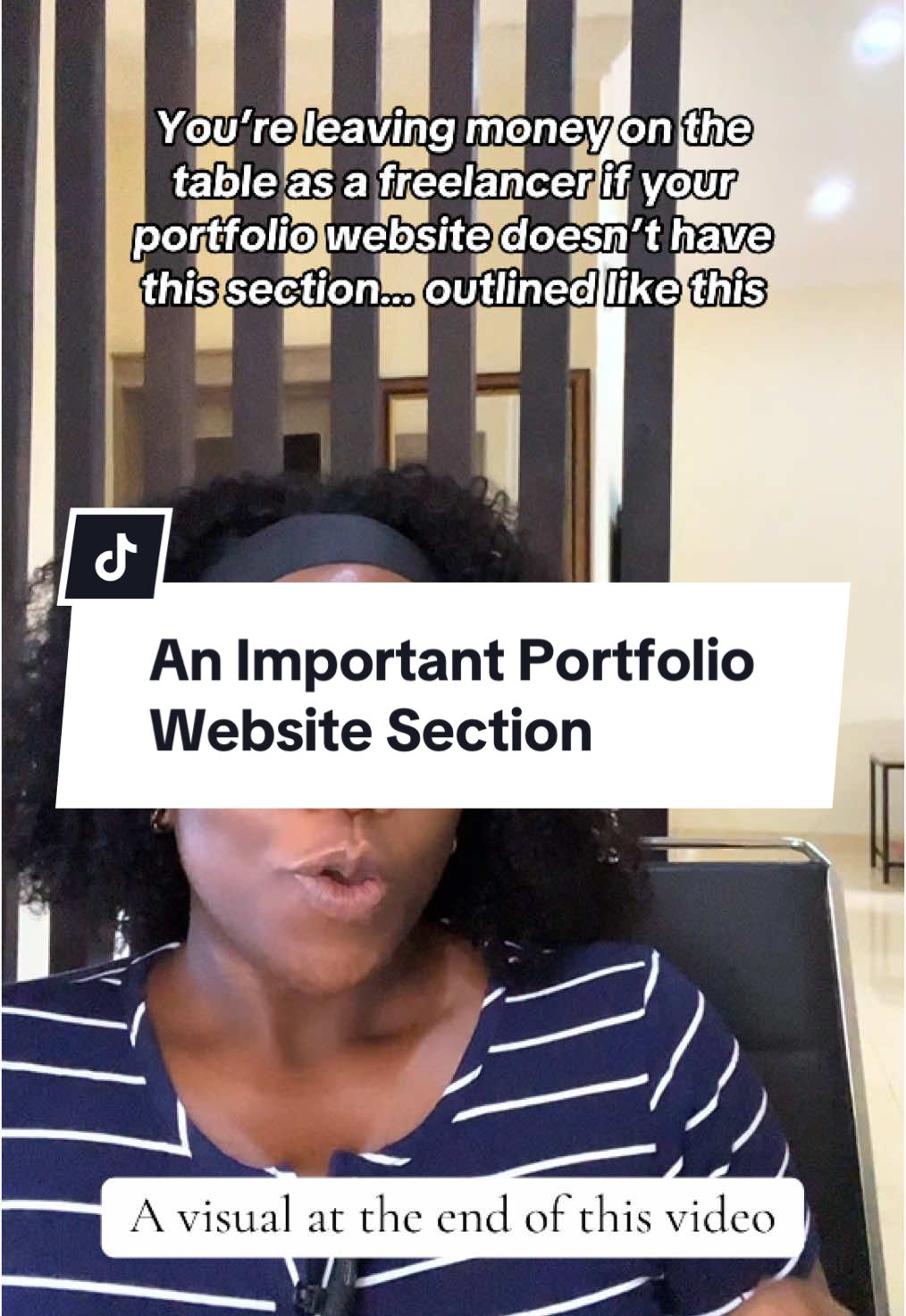 Add this section to your portfolio website and thank me later. #freelancertips #freelancertips #portfolio #portfoliowebsite 