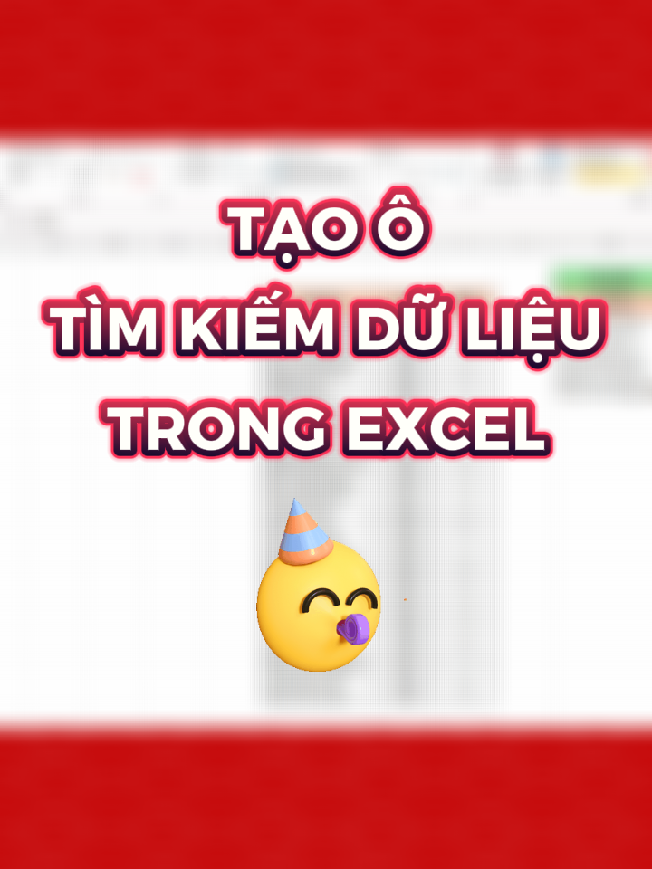 Tạo ô tìm kiếm dữ liệu trong excel #meotinhoc #tinhocvanphong #excel #exceltips #exceltricks