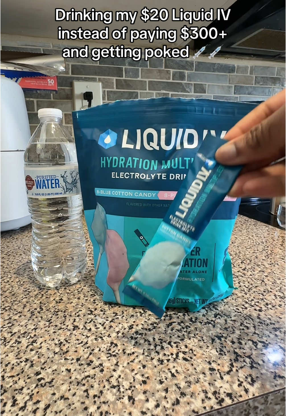 Told the doctor ima healthy kid I drink liquid IV 😭🥶