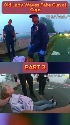Old Lady Waves Fake Gun at Cops - Part 3 #cops #copsoftiktok #copsontiktok #copstiktok #police #chase #copschase #foryou #fyp #usa