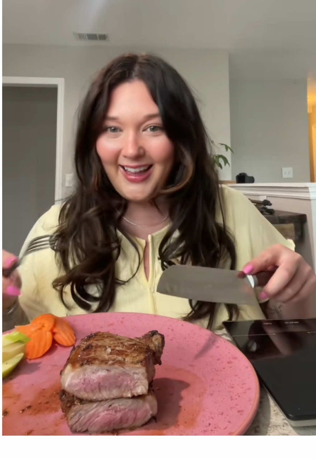 🥩🔪 #steak #mukbang #weightloss 