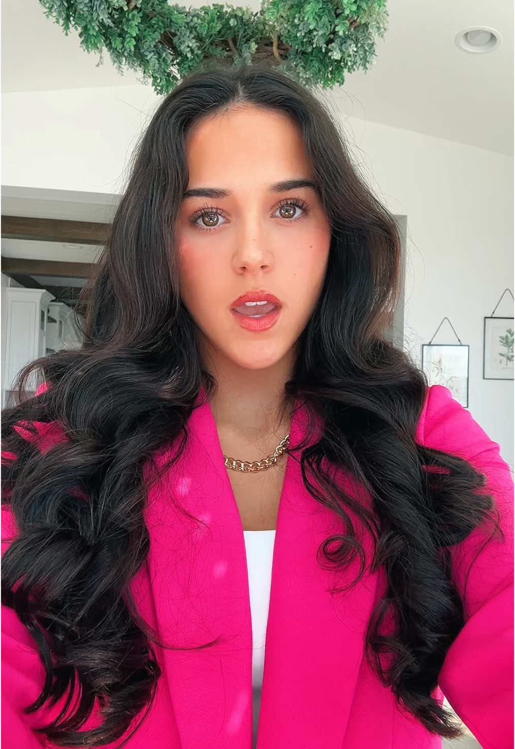 me finding any excuse to wear this hot pink suit #deca 