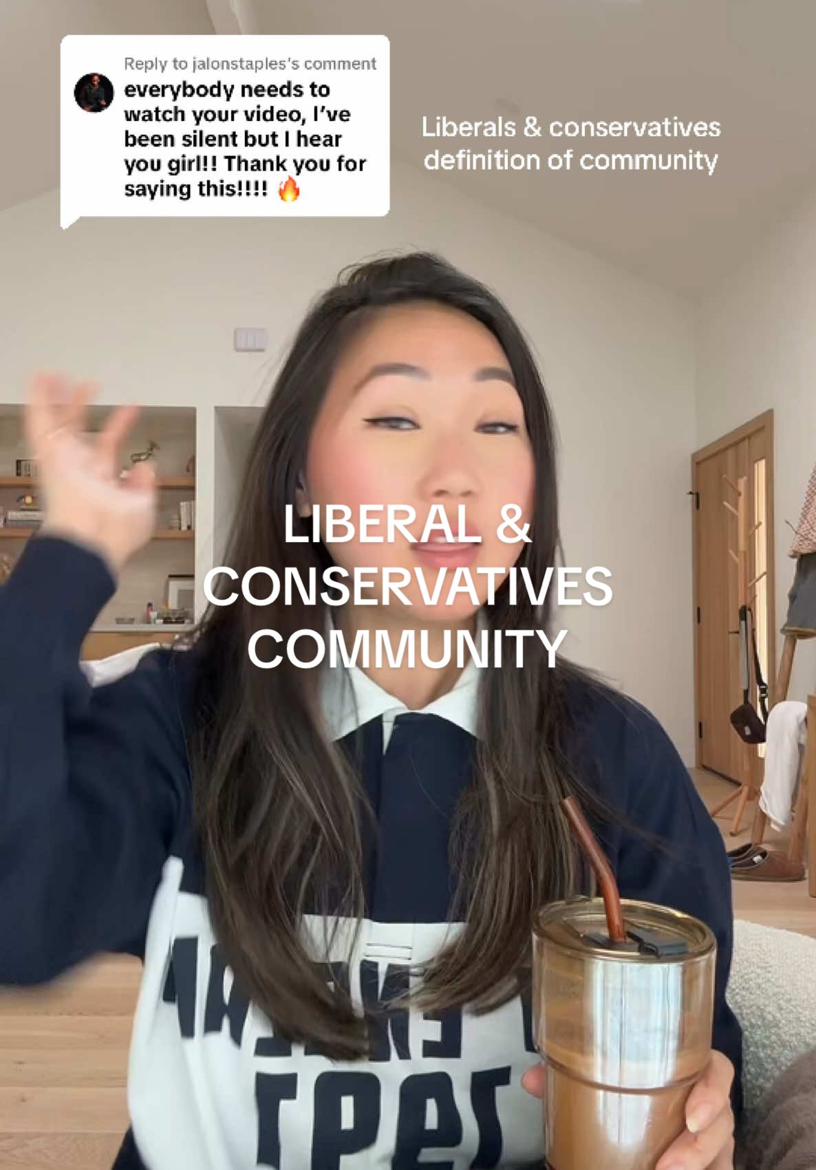 Replying to @jalonstaples was inspired by @YT/IG:jordxn.simone !!! TY for starting this dialogue.  I think both sides can learn from one another when it comes to defining and practicing community. People who identify as liberals can better learn how to practice it in their local relationships. People who identify as conservatives can better learn how to expand their impact beyond just the people in front of them. #community #village #isolation #relationships 