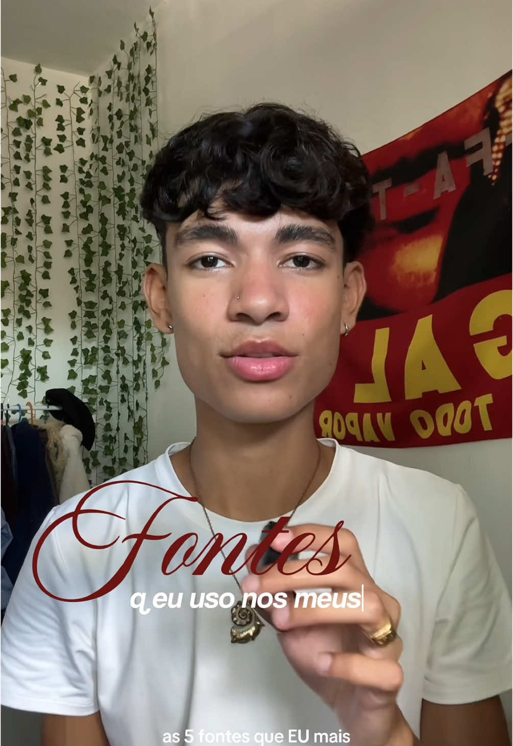 5 fontes q eu mais uso nos meus vídeos ✍️