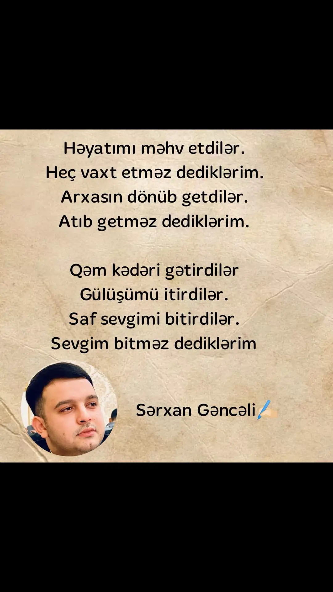 #SərxanGəncəli #Şair #Şeir #Poeziya 