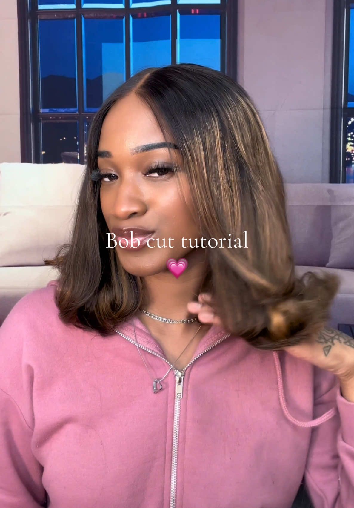 Cut and style with me🤍#unicehairofficial #unicehair #bestaffordablewigs #humanhairwigs #wiginfluencer #unice #gluelesswig #wig #hairstyle #naturallook #bob logo 