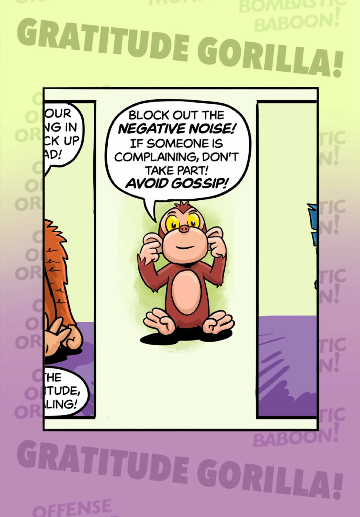 Use The 3 Monkey System To BOOST Gratitude And Kick Negativity Out Of Your Life! #comics #animation #monkey #gratitude #positivity