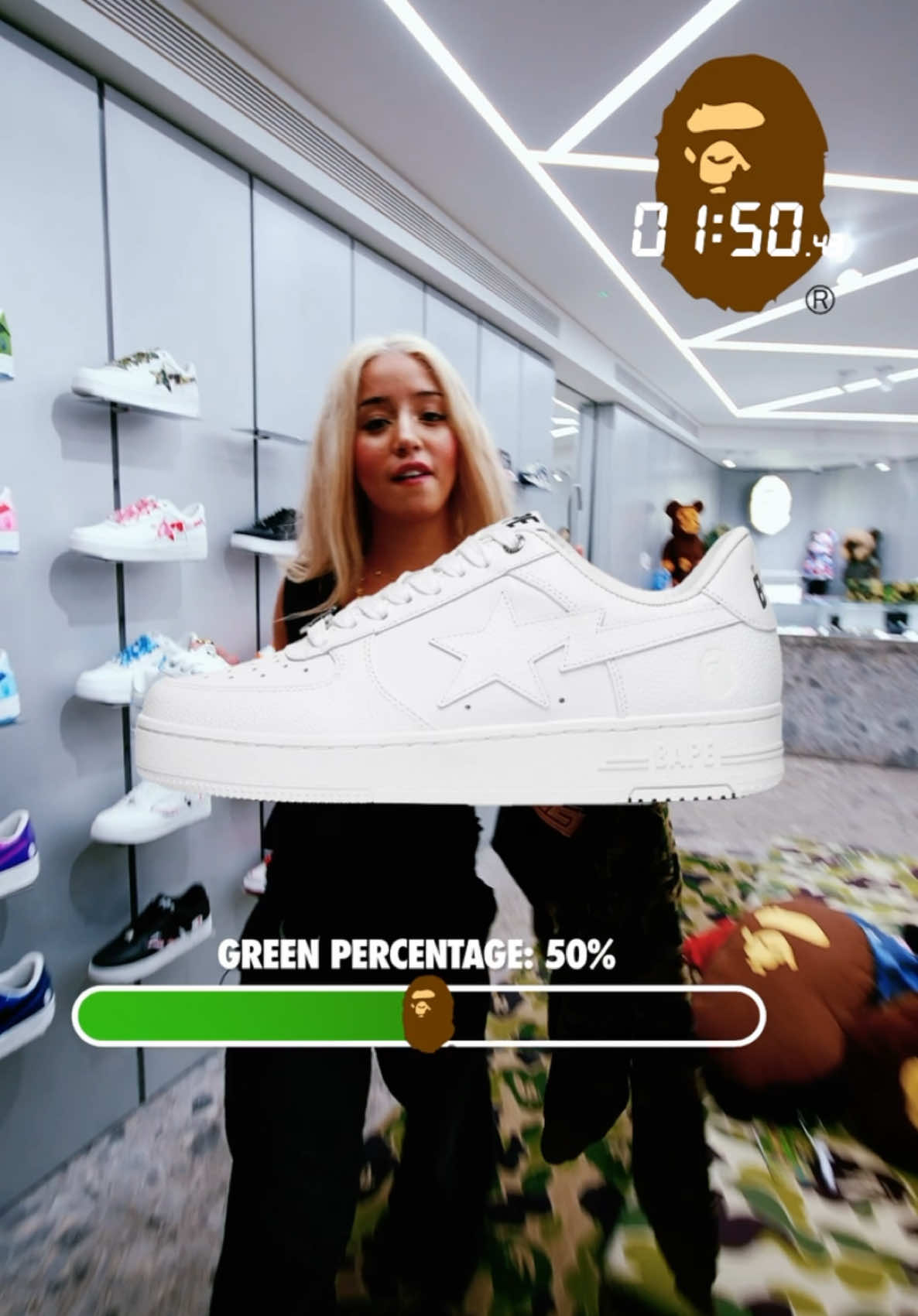 you fully bussed down baby milo…fairs @chlo 😂 | 📍BAPESTORE®️MAYFAIR #bape #bapeeurope #styling #stylingchallenge #bapehoodie  🎤: @Lil Wayne x Drake - She Will