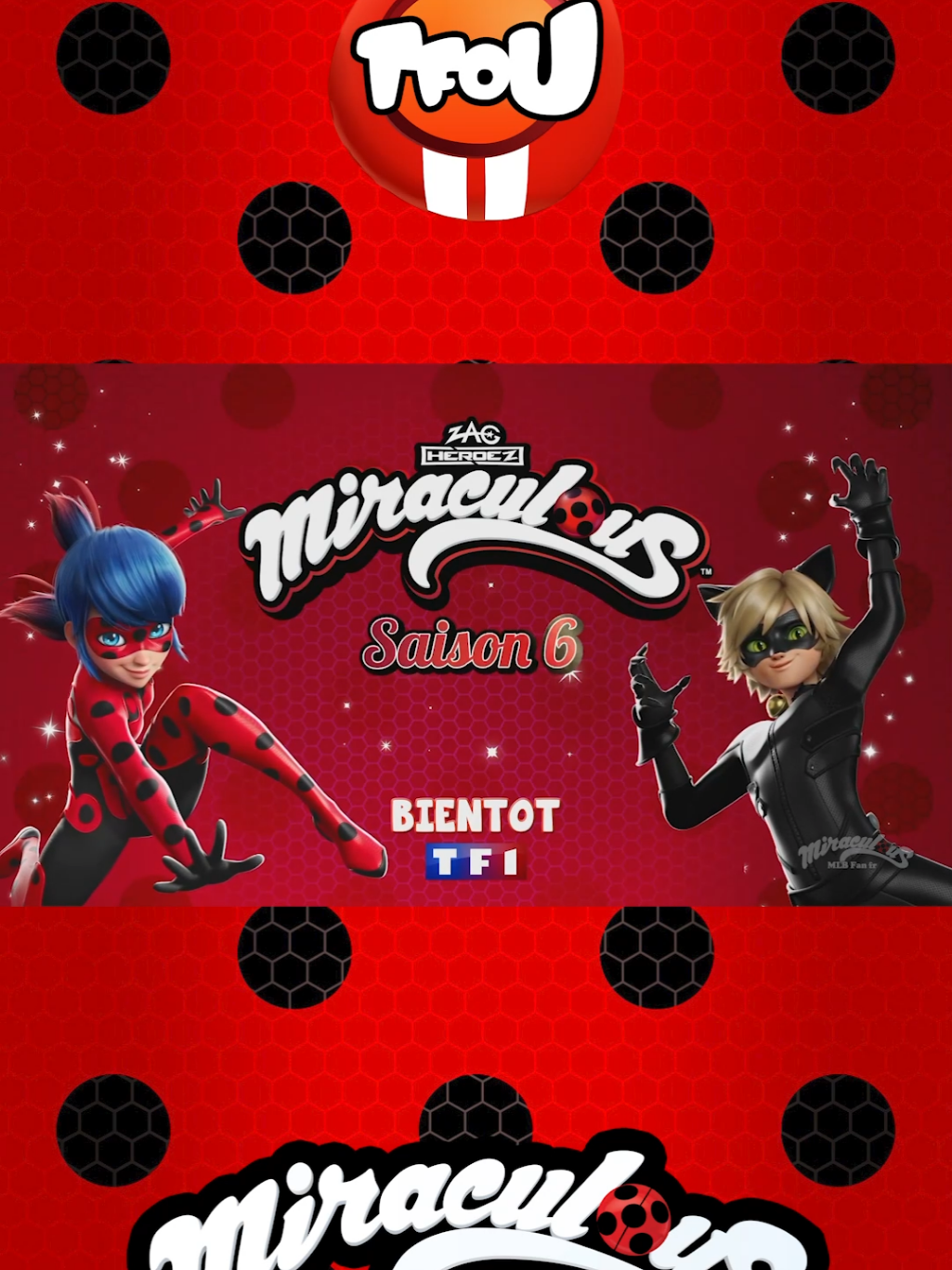 Rendez-vous le 23 Mars à 9h05 sur #TFou (@TF1 ) pour la première diffusion en France de @Miraculous #Saison6  . #TF1 #MLB #MLBS6 #Miraculous #miraculoussaison6 #miraculousseason6 