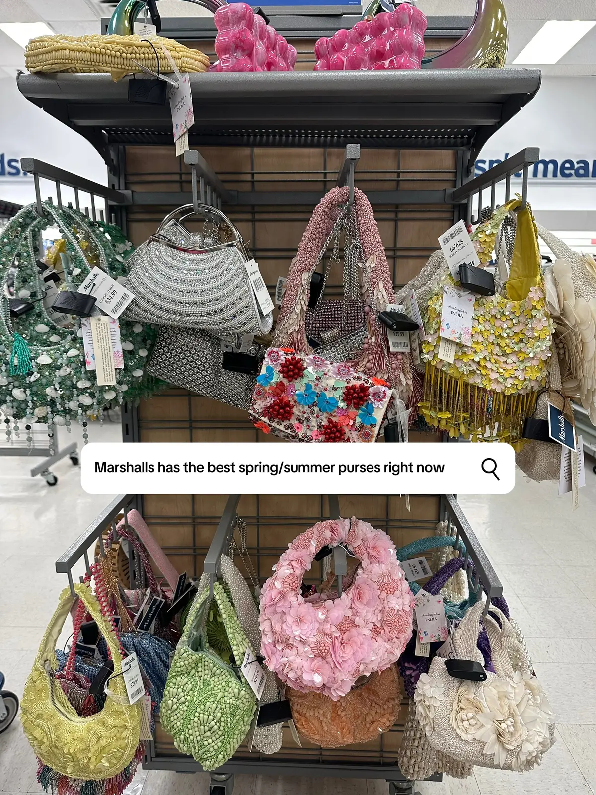 Looking for the perfect spring/summer purse? @Marshalls has you! Omg too many cute options I didn’t know which one to get 🤪 #marshallsfinds #marshalls #marshallshaul #summerstyle #springstyle #fashiontiktok #fashioninspo 