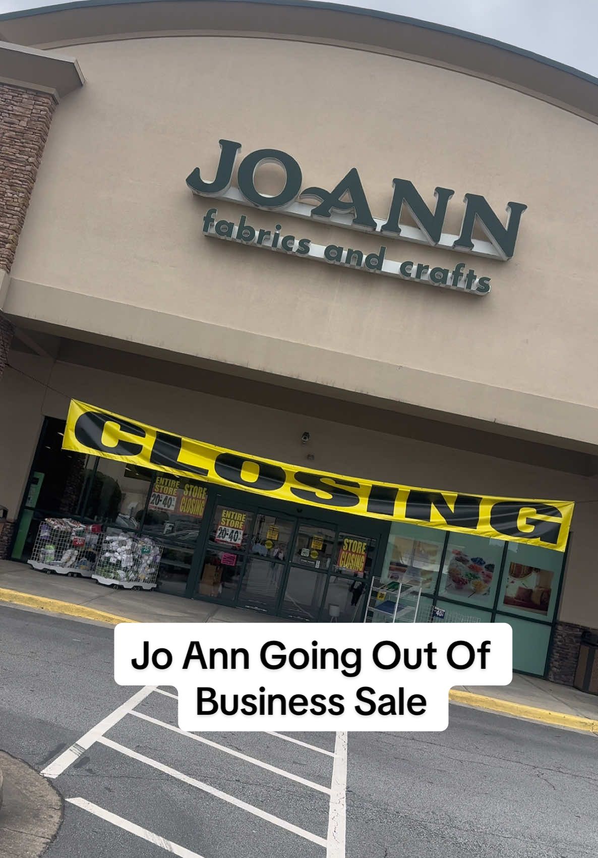 Jo Ann closing sale; ehh #joann #storeclosing #goingoutofbusiness #sale #deals #joannfabrics 