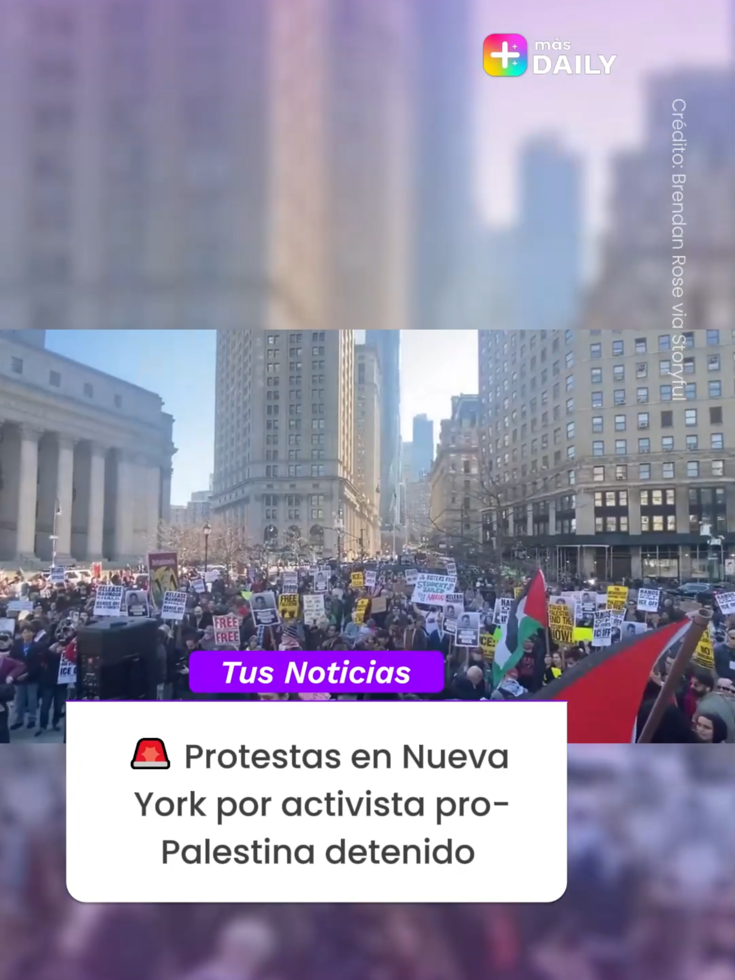 🚨Cientos de personas salieron a las calles de Manhattan para exigir la liberación de Mahmoud Khalil, un activista pro-Palestina arrestado por ICE el fin de semana. Khalil, exestudiante de Columbia y residente legal en EE.UU., fue detenido bajo órdenes vinculadas a una ley contra el antisemitismo. Su caso ha generado gran polémica y protestas en todo el país. ¿Justicia o represión? 🤔 ✅Crédito: Brendan Rose via Storyful #Protesta #NuevaYork #Palestina #VideoViral #Viral