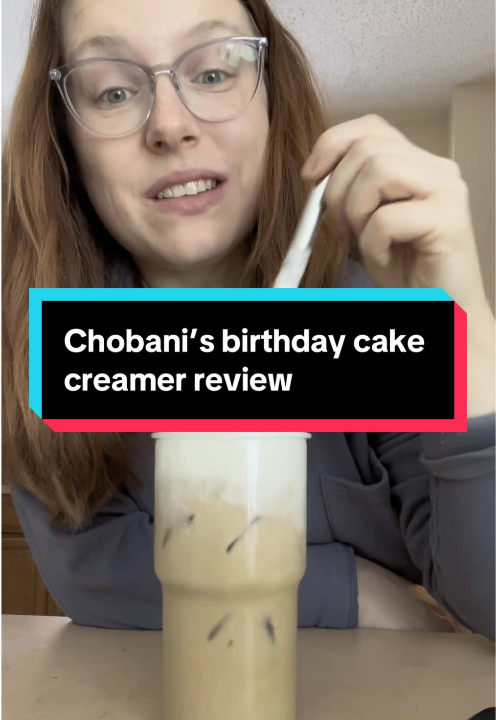 Trying @Chobani new confetti birthday cake creamer! #coldbrew #coffee #coldfoam #birthdaycake #chobani #timechange #springforward 