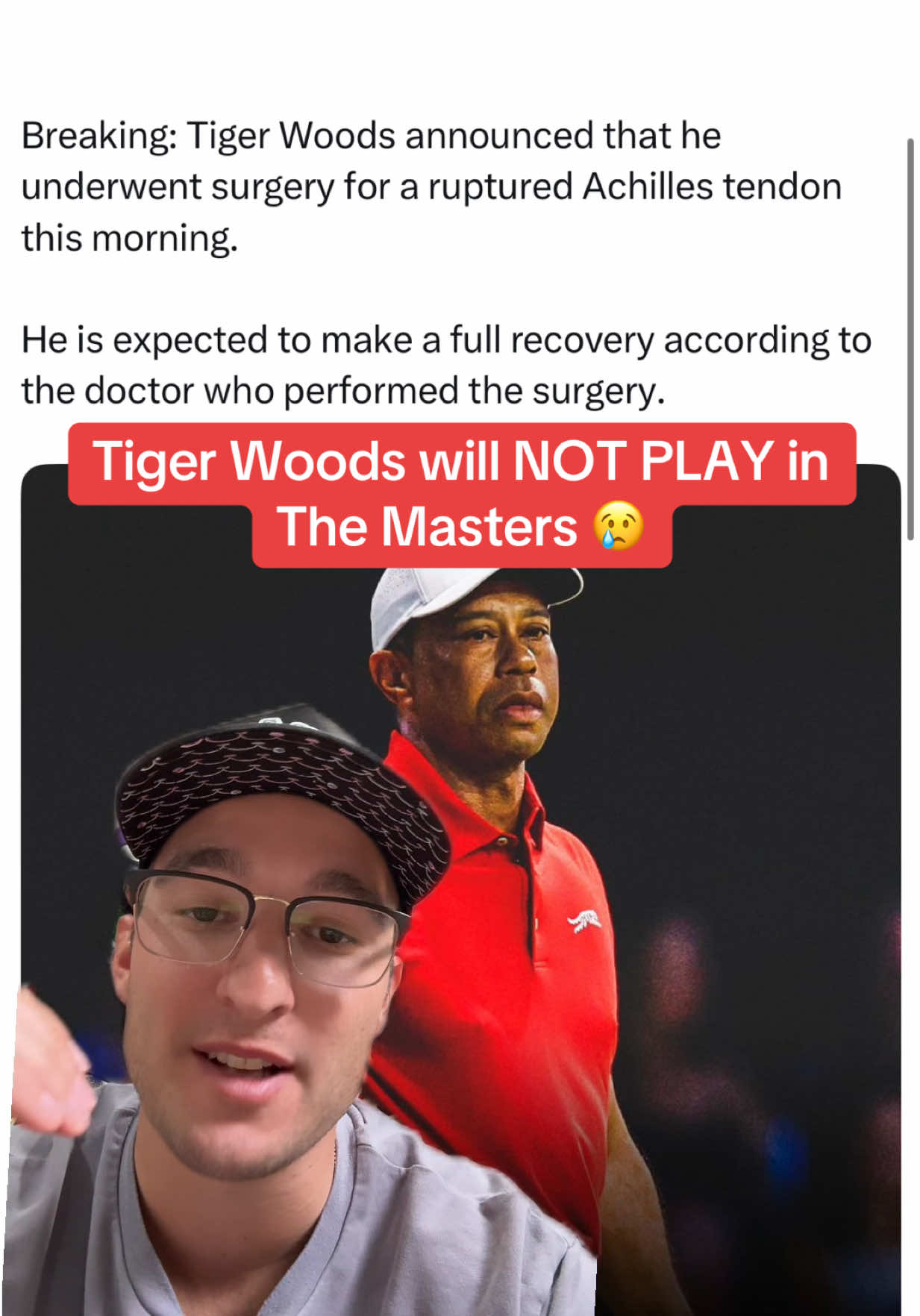 Will we ever see Tiger Woods play golf again? @back.9.boys #golf #pga #tigerwoods #golftiktok #greenscreenvideo #greenscreen 
