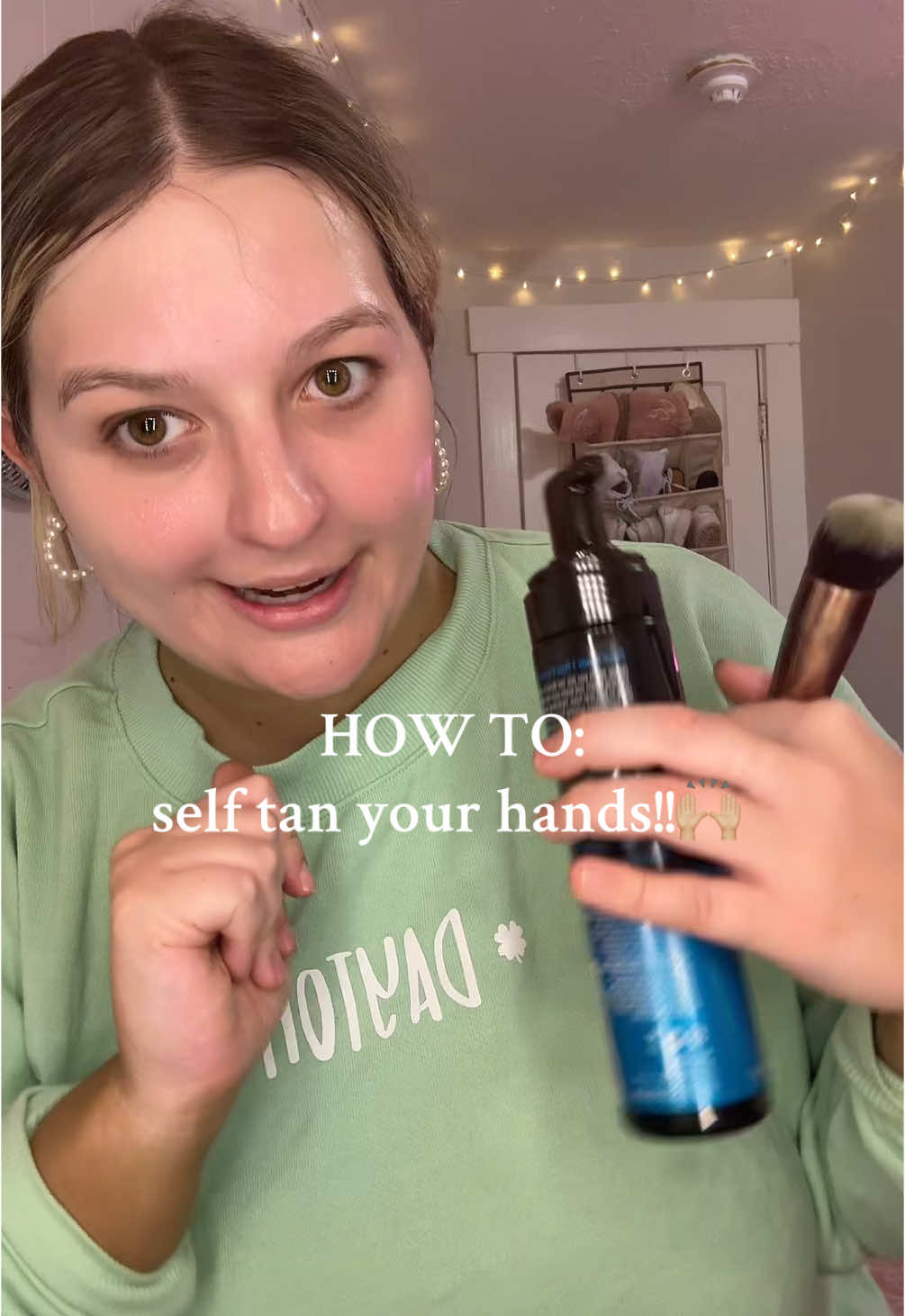 fool proof self tan hands✨☀️💖 #selftan #tips #bigsister #advice #howto #easy #application #natural #paleskin #selftanner #fyp 