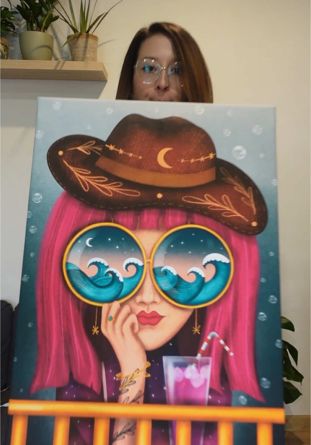 ✨PRINTING DIGITAL PAINTING ON CANVAS✨ This is the fourth painting that I got printed onto canvas and it again, looks INCREDIBLE❤️❤️ I really miss sometimes traditional painting but I am deep into digital media for long years now. I love all the possibilities Procreate comes with, it gives me space to experiment, I don’t have that much pressure on myself for wasting paint or canvas, I can just undo steps and zoom in, to paint details, which does really good to my eyes. 🎨🥰 I often thought I need something special to know in order to paint my digital artworks, but to be honest, for my paintings I didn’t even change the color profile at all. I printed this painting to 50x70cm canvas, and painted on a screen sized canvas in Procreate. It is not at all pixelated!!!🔥 So guys, I really recommend you to print out your work at a local printing company, it will be worth it!❤️ I am off to paint the next piece and I already shot the next Art Therapy mini class, so stay tuned❤️ . . . . . #digital #painting #digitalpainting #illustration #artist #artlife #artreveal #procreate