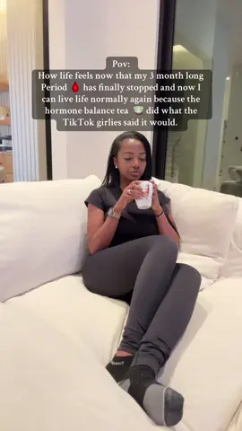 Hormone balance tea for the win!!!!! 🍵👏🏾🎉  #pcos #pcosawareness #heavyperiods #periodtips #girlssupportgirls #remedyandrestore #pcostea #hormoneimbalance #infertility 