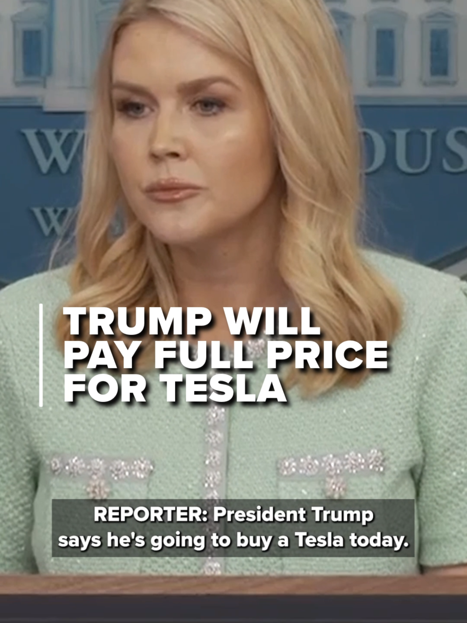 President Donald Trump will pay full price for his new Tesla.  Read more by clicking the link in the bio.  #whitehousepresssecretary #donaldtrump #tesla #elonmusk #politics #news
