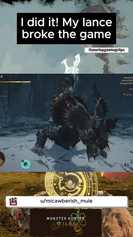 I did it! My lance broke the game #mhw #monsterhunter #monsterhunterwilds #mhwilds #モンスターハンター #キャラメイク #モンスターハンターワイルズ #fyp