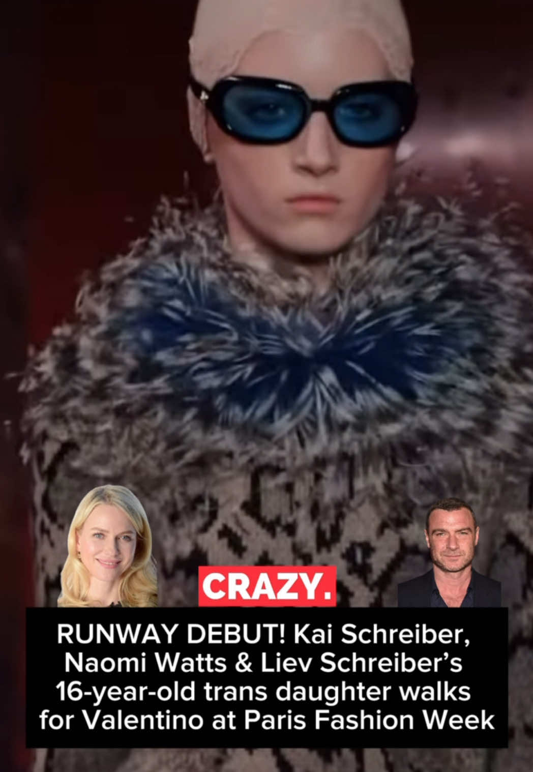 She actually ate 🔥 #breakingnews #fashionweek #redcarpet #naomiwatts #Runway #valentino 