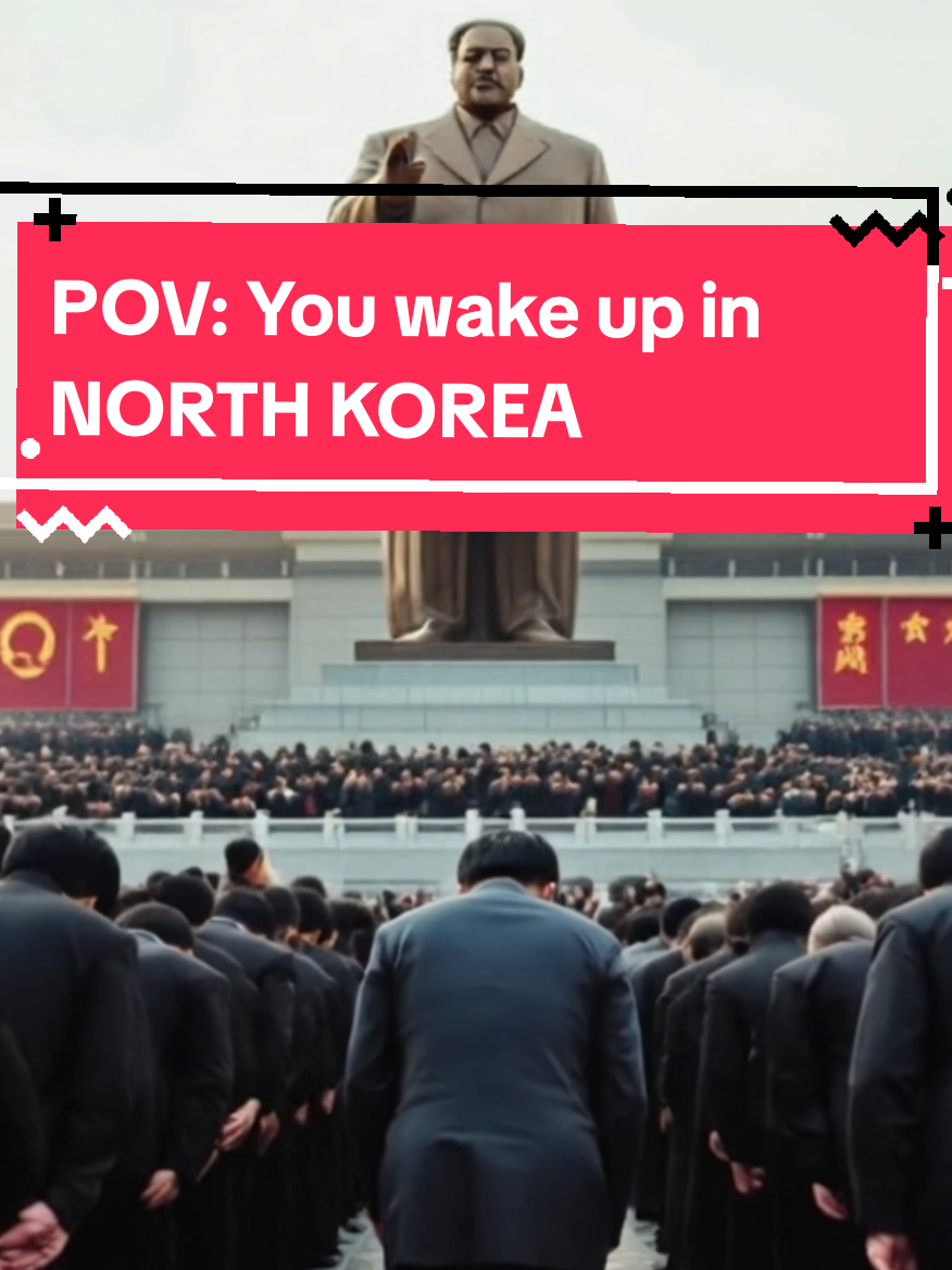 POV: You wake up in North Korea and have a day in the life 🇰🇵🥢 #aivid #povvideo #historyvideo #northkorea #kim #kimjongun 