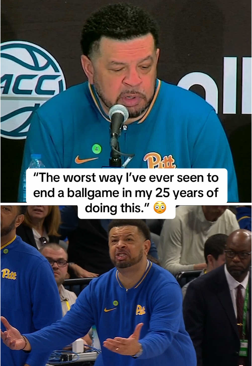 Jeff Capel on Pitt’s lost to Notre Dame on a last second foul call in the #ACC tournament. #mbb #basketball #sports #college