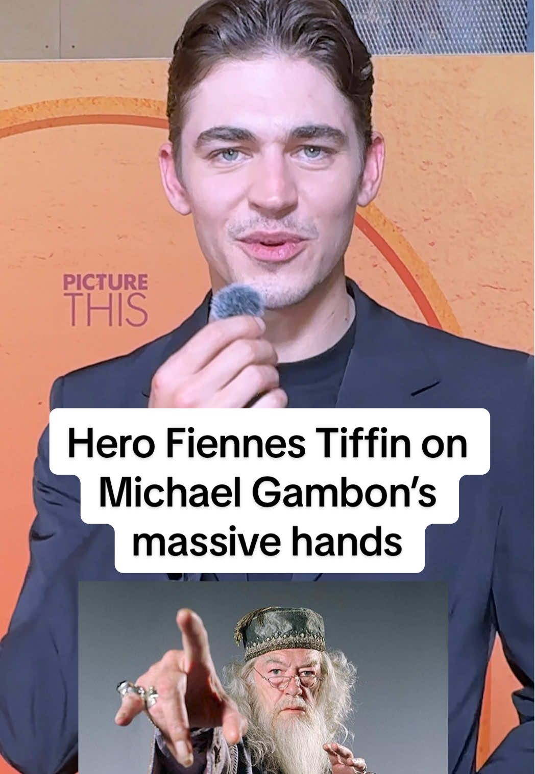 What does Hero Fiennes Tiffin remember about his filming Harry Potter with Michael Gambon?  His massive hands. “As a kid, you notice stupid things like that.”  Fiennes Tiffin was 10 years old when he portrayed the young Tom Riddle in a flashback scene with Gambon’s Dumbeldore. Although some assume he got the role merely off his family connection to Lord Voldemort himself, Ralph Fiennes, Harry Potter and the Half Blood Prince director David Yates said the young actor’s ability to find “the darker spaces” during his line readings is what ultimately landed him the part.  #herofiennestiffin #harrypotter #michaelgambon #celebrity #wizardingworld 