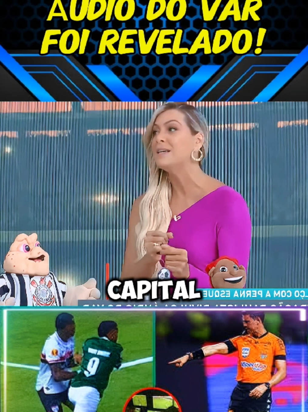 Palmeiras x São Paulo áudio do VAR revelado! #noticias #futebol #palmeiras #saopaulo #viral_video #foryoupage❤️❤️ 