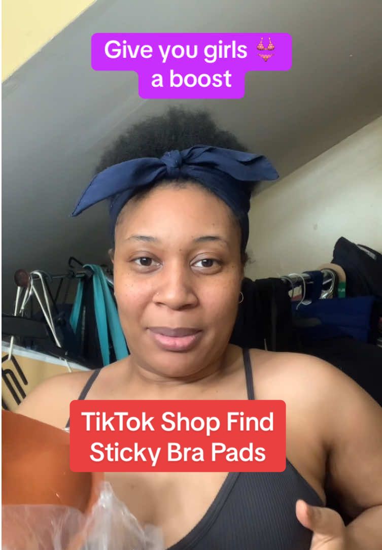 Try these sticky bra pads that are reusable and waterproof. These help give your breast lift up to 2 sizes. Order now in my TikTok Shop or buy clicking the orange link. #tiktokshop #tiktokclothes #bra #stickybra #womensfashion #undergarments #dresswear 